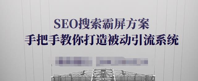 SEO搜索霸屏方案，手把手教你打造被动引流系统【视频课程】-91搞钱