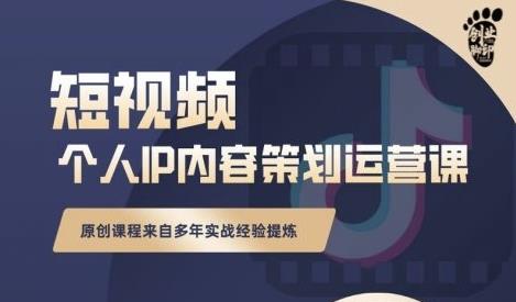 抖音短视频个人ip内容策划实操课，真正做到普通人也能实行落地-91搞钱
