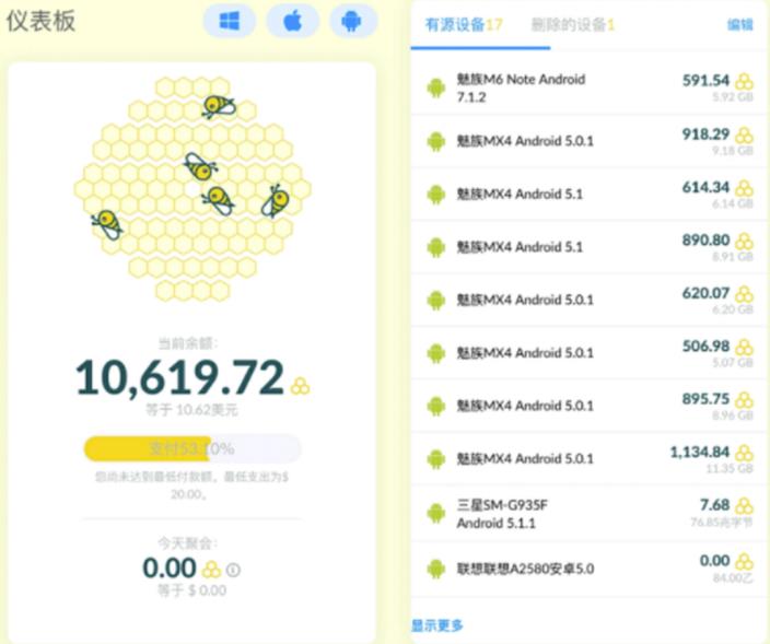 蜜蜂流量工具自动赚美金项目，每天稳赚美金,稳定无限放大