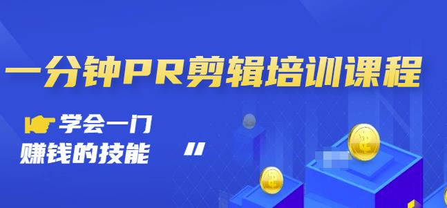 抖音视频一分钟PR剪辑培训：学会一门赚钱的技能，每节课短小精悍-91搞钱