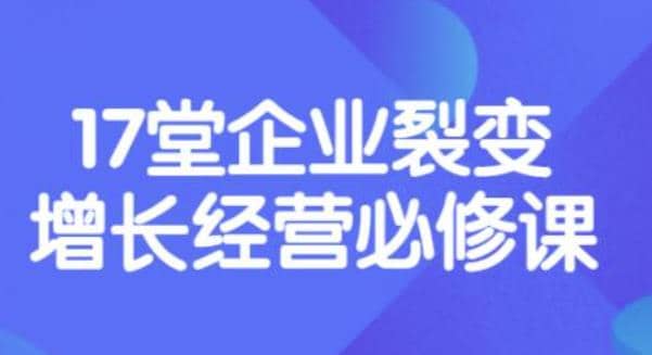《盈利增长17堂必修课》企业裂变增长的经营智慧，带你了解增长的本质-91搞钱