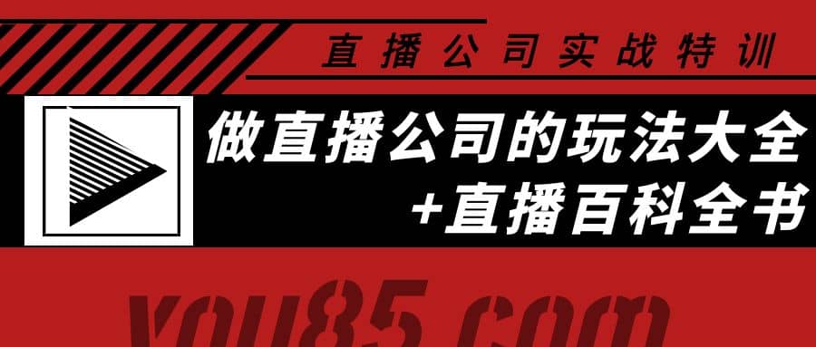 老陈·直播公司实战特训：做直播公司的玩法大全+直播百科全书-91搞钱