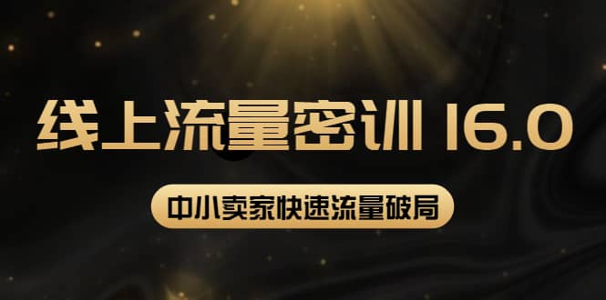 2022秋秋线上流量密训16.0：包含 暴力引流10W+中小卖家流量破局技巧 等等！-91搞钱