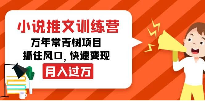 小说推文训练营，万年常青树项目，抓住风口-91搞钱