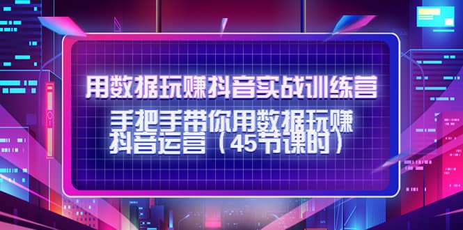 用数据玩赚抖音实战训练营：手把手带你用数据玩赚抖音运营（45节课时）-91搞钱