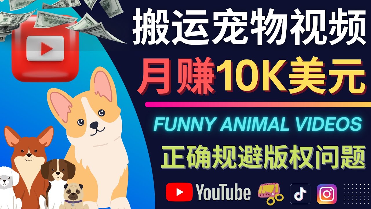 搬运TIKTOK视频到YouTube，并进行二次创作，月赚1万美元以上-91搞钱