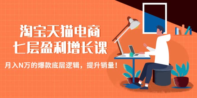 淘宝天猫电商七层盈利增长课：月入N万的爆款底层逻辑，提升销量-91搞钱