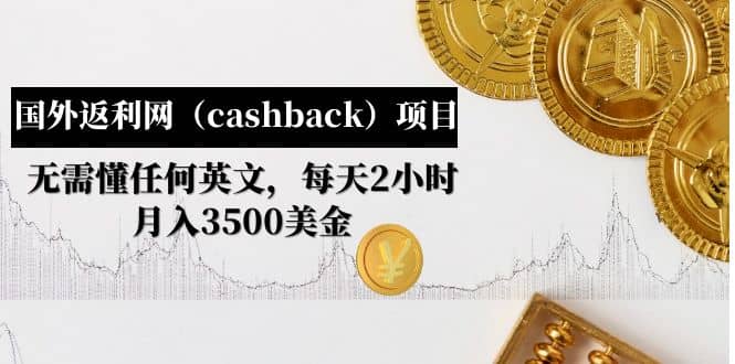 国外返利网（cashback）项目：无需懂任何英文，每天2小时，月入3500美元-91搞钱