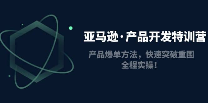 亚马逊·产品开发特训营：产品爆单方法，快速突破重围，全程实操-91搞钱
