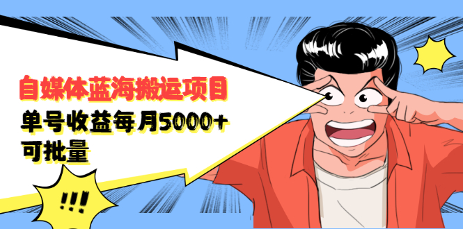 自媒体蓝海搬运项目，价值680元-91搞钱