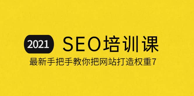 2021最新SEO培训：手把手教你把网站打造权重7，轻松月入3万（无水印）-91搞钱