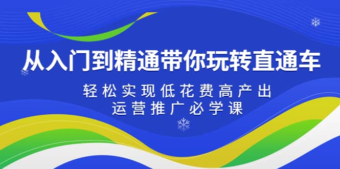 从入门到精通带你玩转直通车：轻松实现低花费高产出，35节运营推广必学课-91搞钱