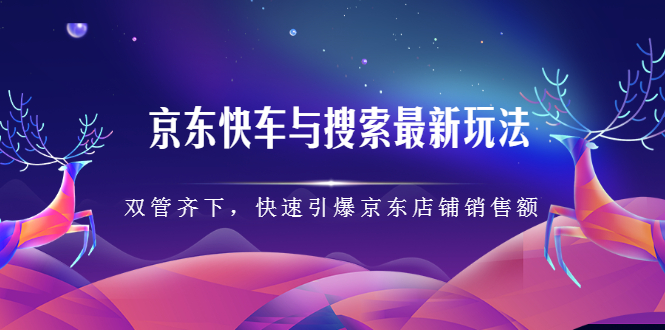 京东快车与搜索最新玩法，四个维度抢占红利，引爆京东平台-91搞钱