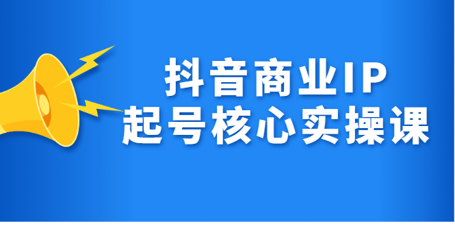 抖音商业IP起号核心实操课，带你玩转算法，流量，内容，架构，变现-91搞钱