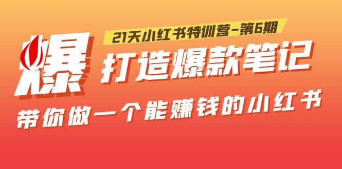 21天小红书特训营-第6期，打造爆款笔记，带你做一个能赚钱的小红书-91搞钱