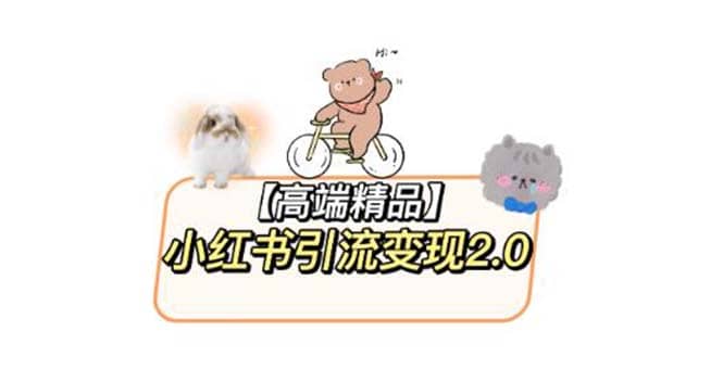 小红书最新引流变现2.0教程，全网最新最详细的视频教程+素材-91搞钱