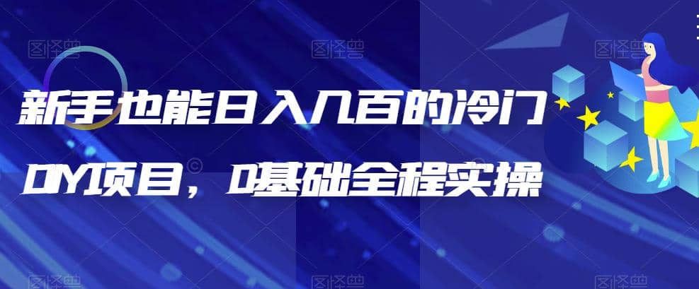新手也能日入几百的冷门DIY项目，0基础全程实操【揭秘】-91搞钱