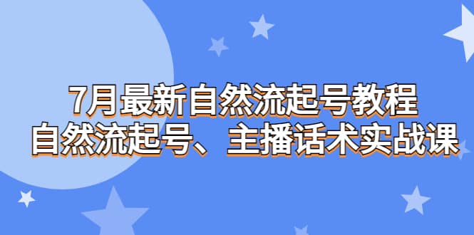 7月最新自然流起号教程，自然流起号、主播话术实战课-91搞钱