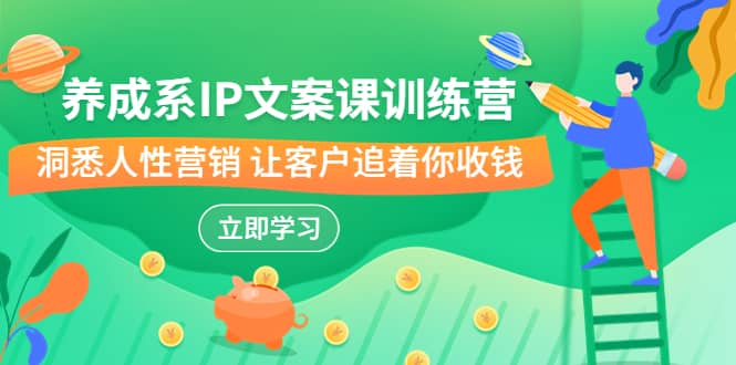 养成系-IP文案课训练营，文案心法的天花板 洞悉人性营销 让客户追着你收钱-91搞钱