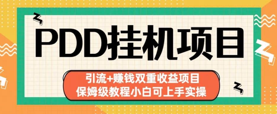 拼多多工具项目引流+赚钱双重收益项目(保姆级教程小白可上手实操)【揭秘】-91搞钱
