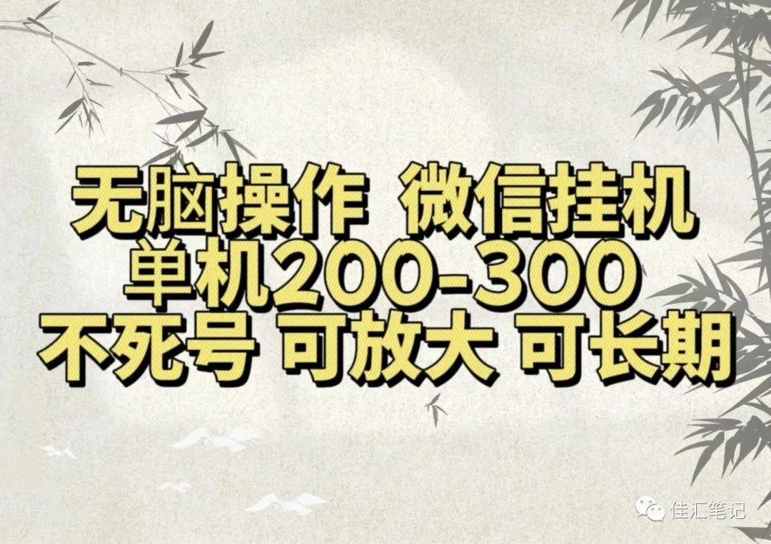 无脑操作微信视频号工具单机200-300一天，不死号，可放大，工作室实测-91搞钱