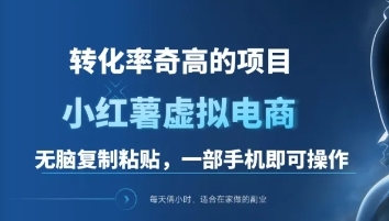 一单49.9，转化率奇高的项目，冷门暴利的小红书虚拟电商-91搞钱