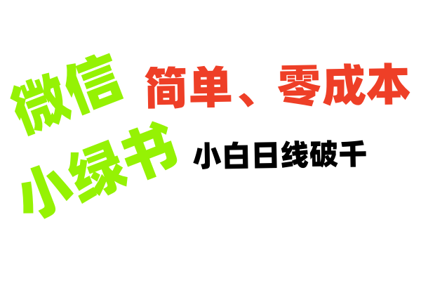 小绿书带货小白日利润轻松破千-91搞钱