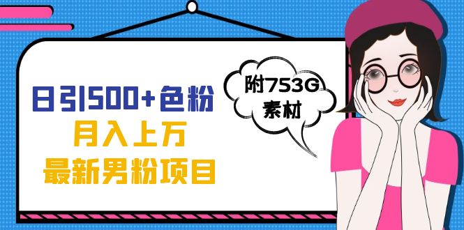 日引500+色粉轻松月入上万九月份最新男粉项目（附753G素材）-91搞钱