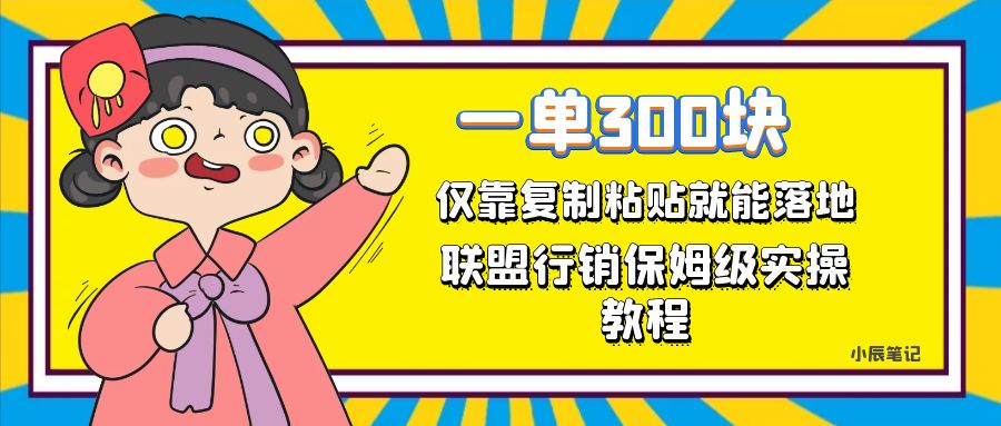 一单轻松300元，仅靠复制粘贴，每天操作一个小时，联盟行销保姆级出单教程-91搞钱