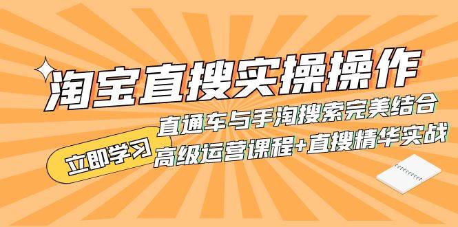 淘宝直搜实操操作 直通车与手淘搜索完美结合（高级运营课程+直搜精华实战）-91搞钱