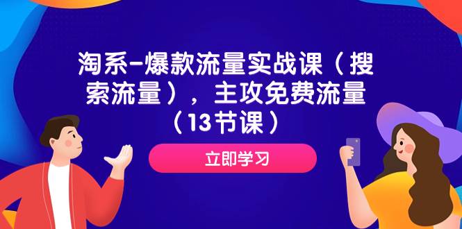 淘系-爆款流量实战课（搜索流量），主攻免费流量（13节课）-91搞钱