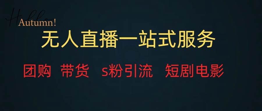 无人直播全套服务，变现稳定-91搞钱