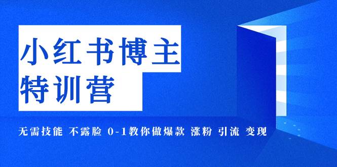 小红书博主爆款特训营-11期 无需技能 不露脸 0-1教你做爆款 涨粉 引流 变现-91搞钱