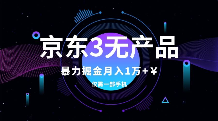 京东3无产品维权，暴力掘金玩法，小白月入1w+（仅揭秘）-91搞钱