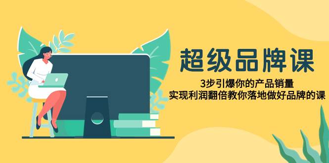 超级/品牌课，3步引爆你的产品销量，实现利润翻倍教你落地做好品牌的课-91搞钱