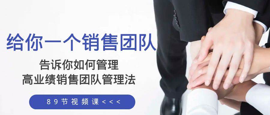 给你一个销售团队，告诉你如何管理，高业绩销售团队管理法（89节课）-91搞钱