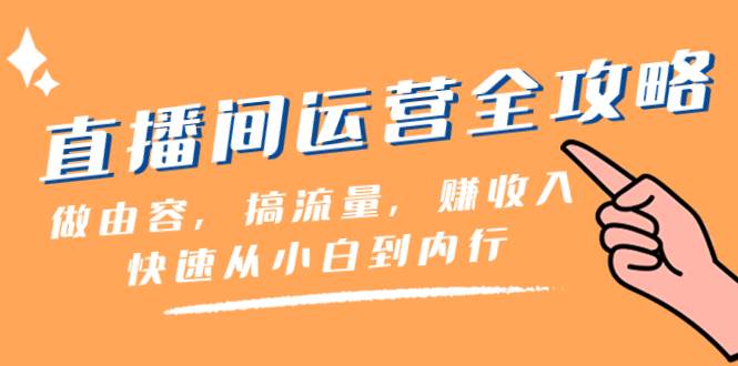 直播间-运营全攻略：做由容，搞流量，赚收入一快速从小白到内行（46节课）-91搞钱