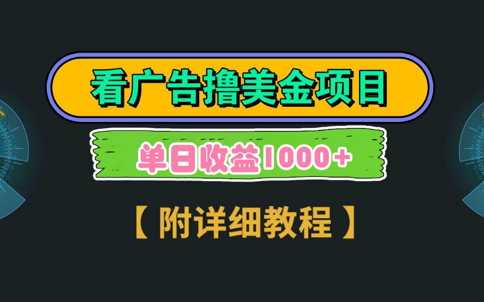 Google看广告撸美金，3分钟到账2.5美元 单次拉新5美金，多号操作，日入1千+-91搞钱