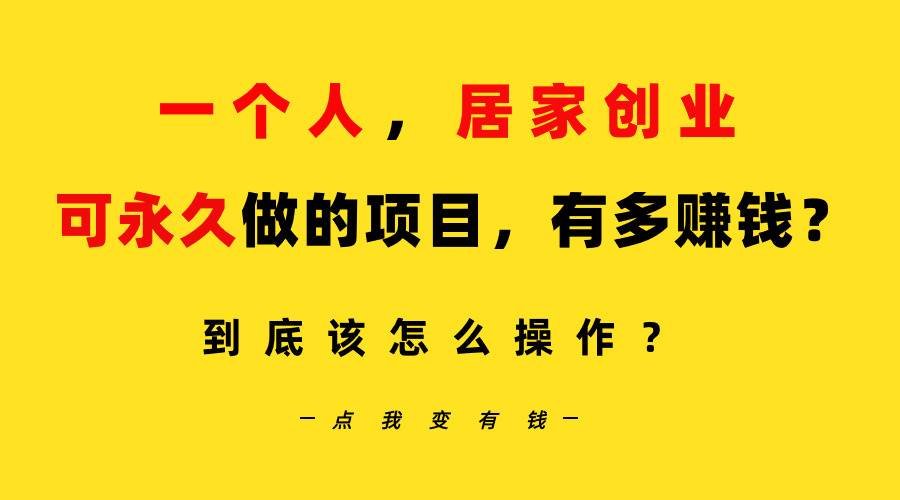 一个人，居家创业：B站每天10分钟，单账号日引创业粉100+，月稳定变现5W...-91搞钱