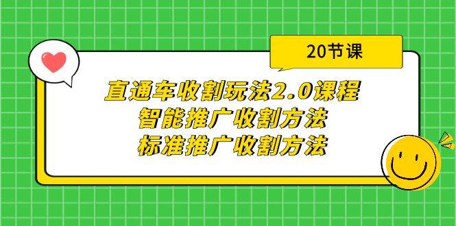 直通车收割玩法2.0课程：智能推广收割方法+标准推广收割方法（20节课）-91搞钱