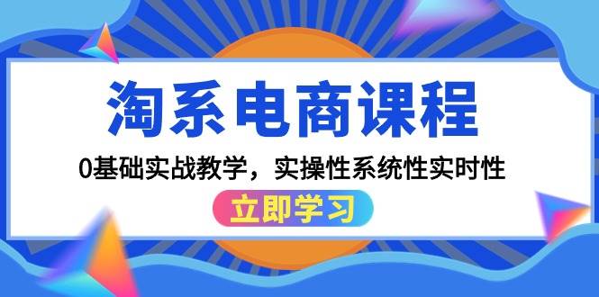 淘系电商课程，0基础实战教学，实操性系统性实时性（15节课）-91搞钱