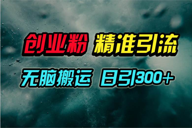 视频号纯搬运日引300+创业粉教程！-91搞钱