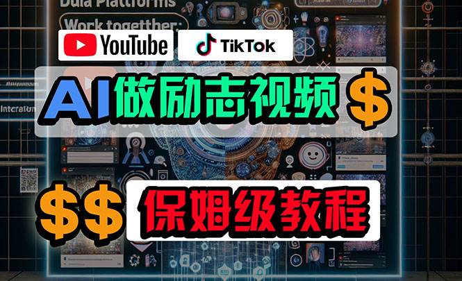 利用AI制作励志视频，在YouTube和TikTok赚钱，小白可做（附工具）-91搞钱