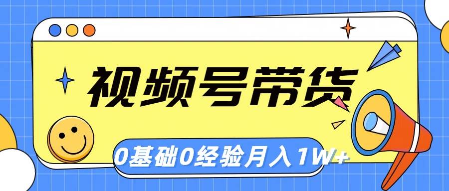 视频号轻创业带货，零基础，零经验，月入1w+-91搞钱