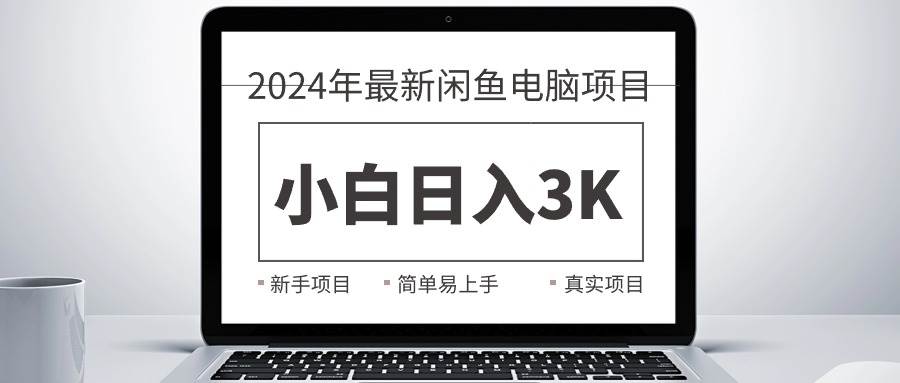 2024最新闲鱼卖电脑项目，新手小白日入3K+，最真实的项目教学-91搞钱
