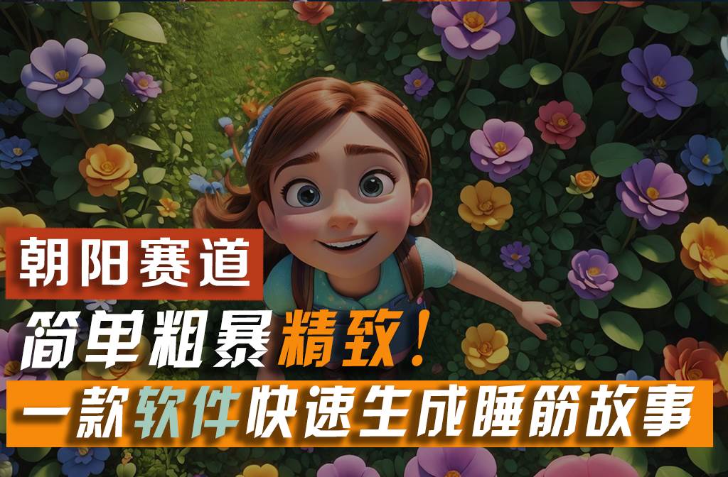 利用一款软件5分钟一条爆款睡前故事，简单粗暴精致！小白月入2w+-91搞钱